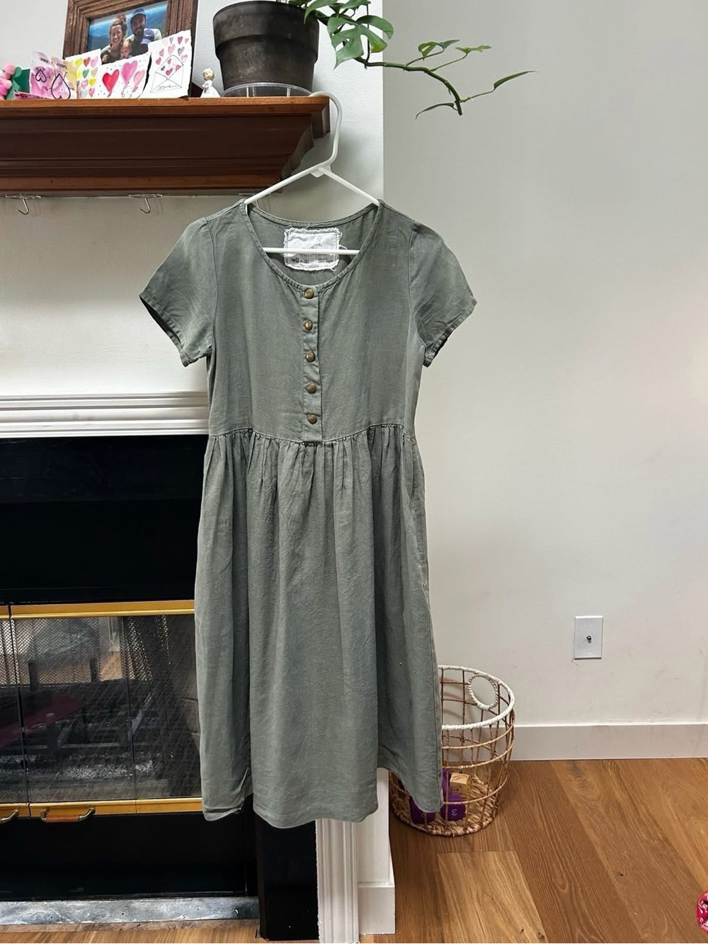 Not Perfect Linen Smock Dress